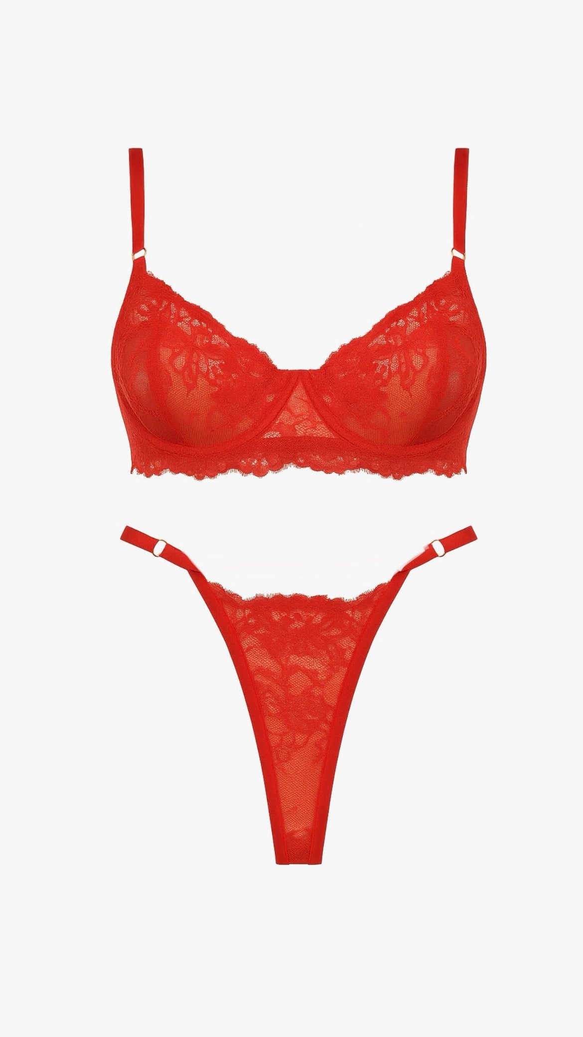 Луксозен дантелен сет “Christina” Red