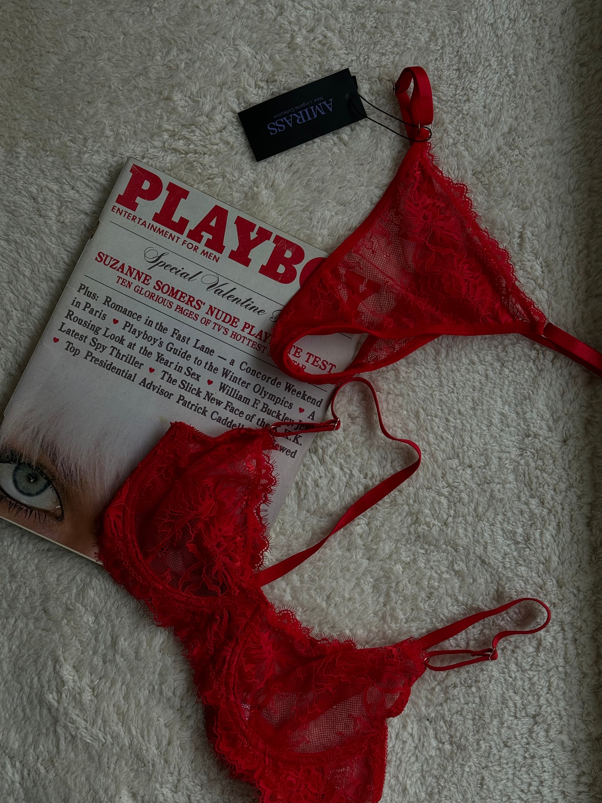 Ensemble de vêtements de luxe «Christina» rouge