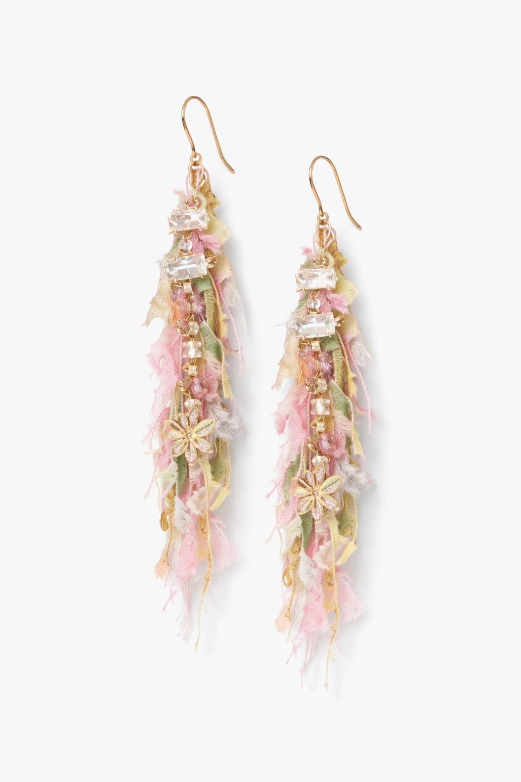 Дантелени обеци “FLOWERS&STONES”