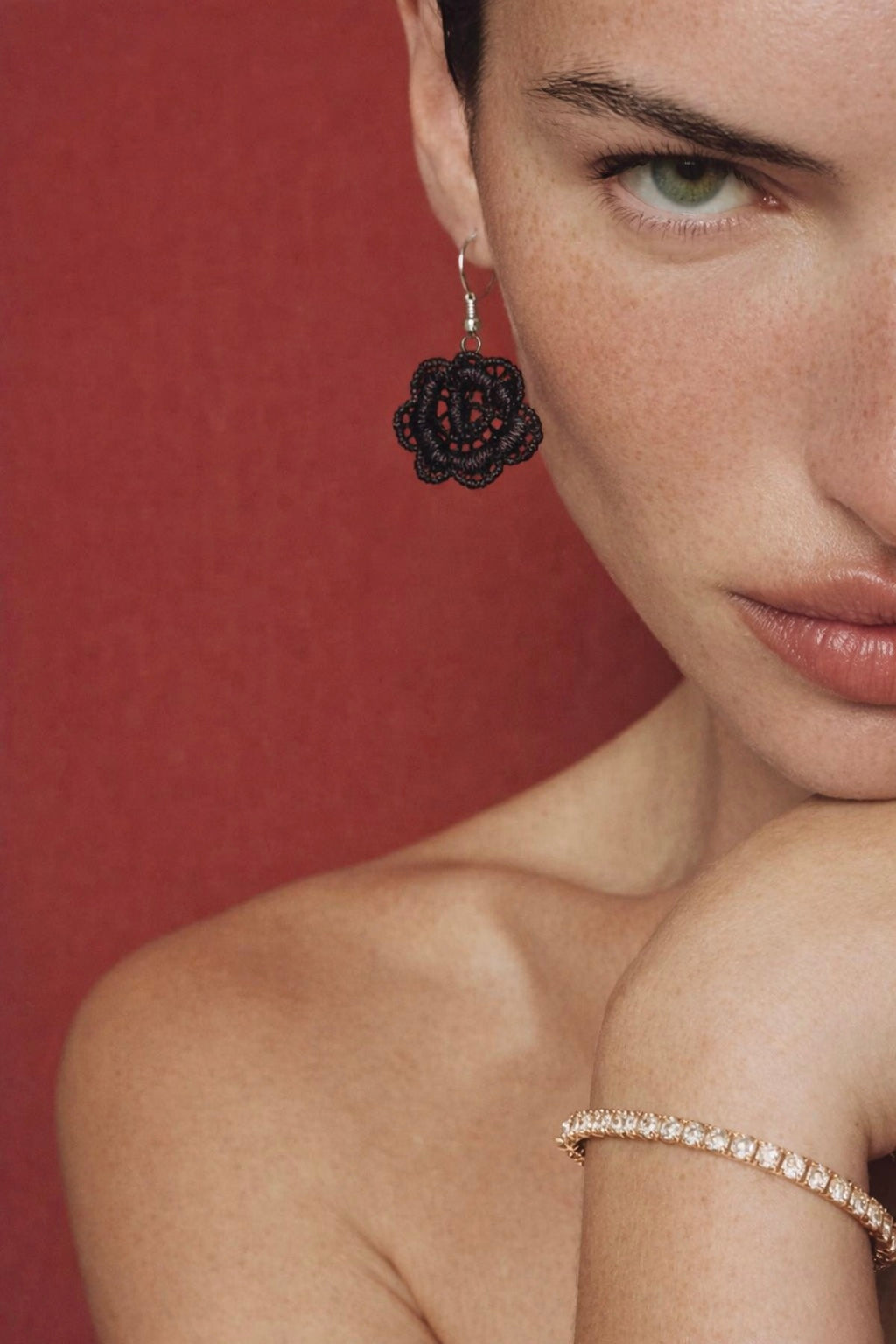 Дантелени обеци “BLACK LACE”