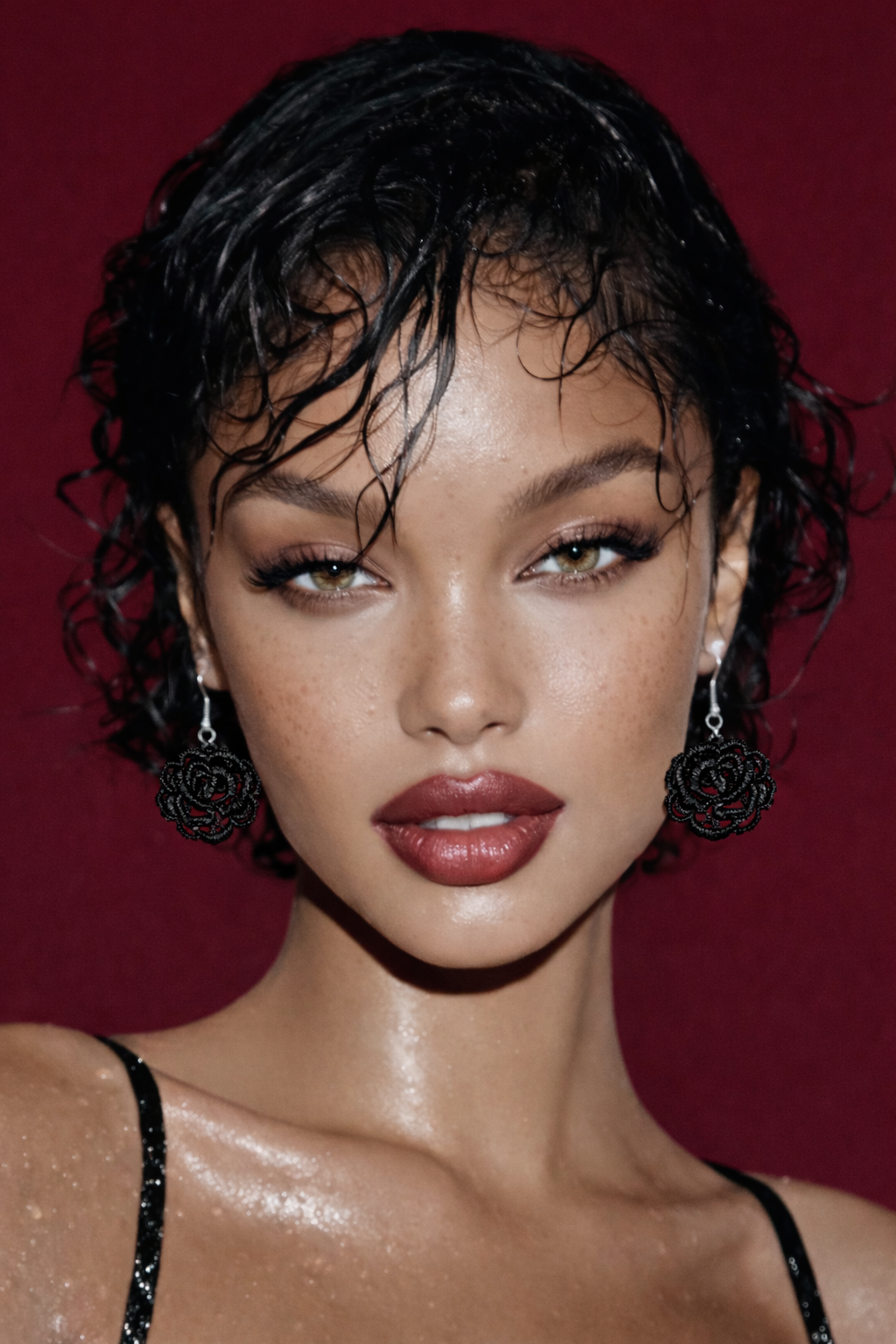 Дантелени обеци “BLACK LACE”