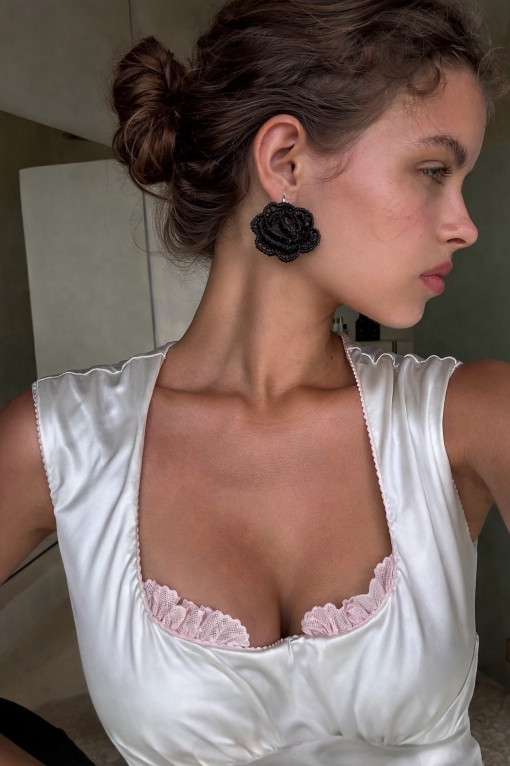 Дантелени обеци “BLACK LACE”