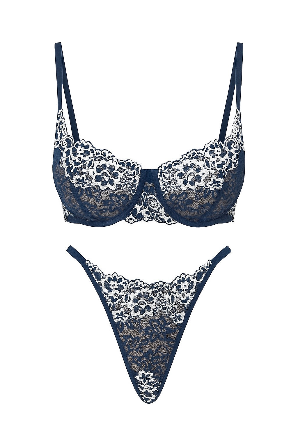 Дантелен сет от две части ”Blueberry” Lingerie Set