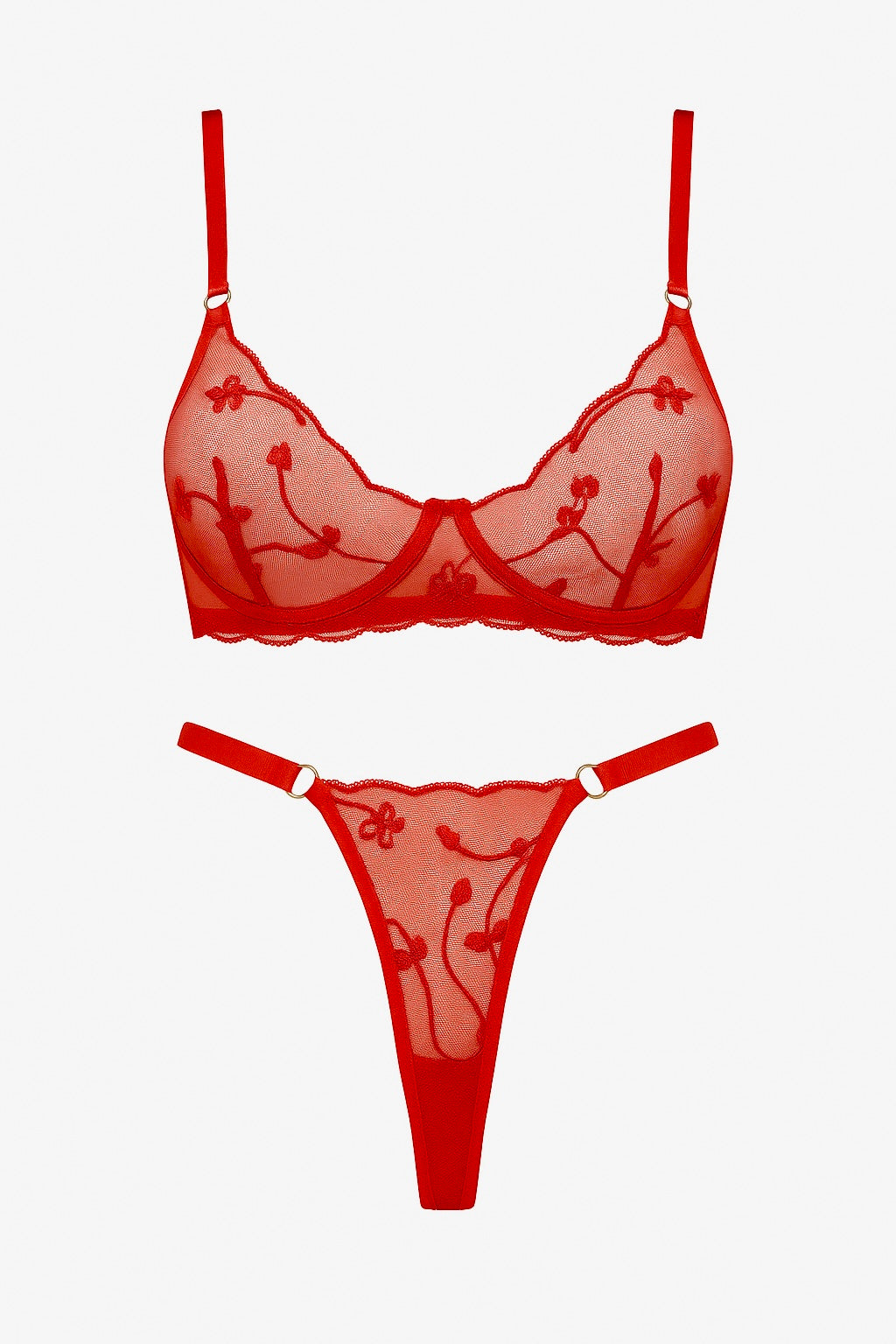Дантелен прозрачен сет "Seduce" Lingerie Set