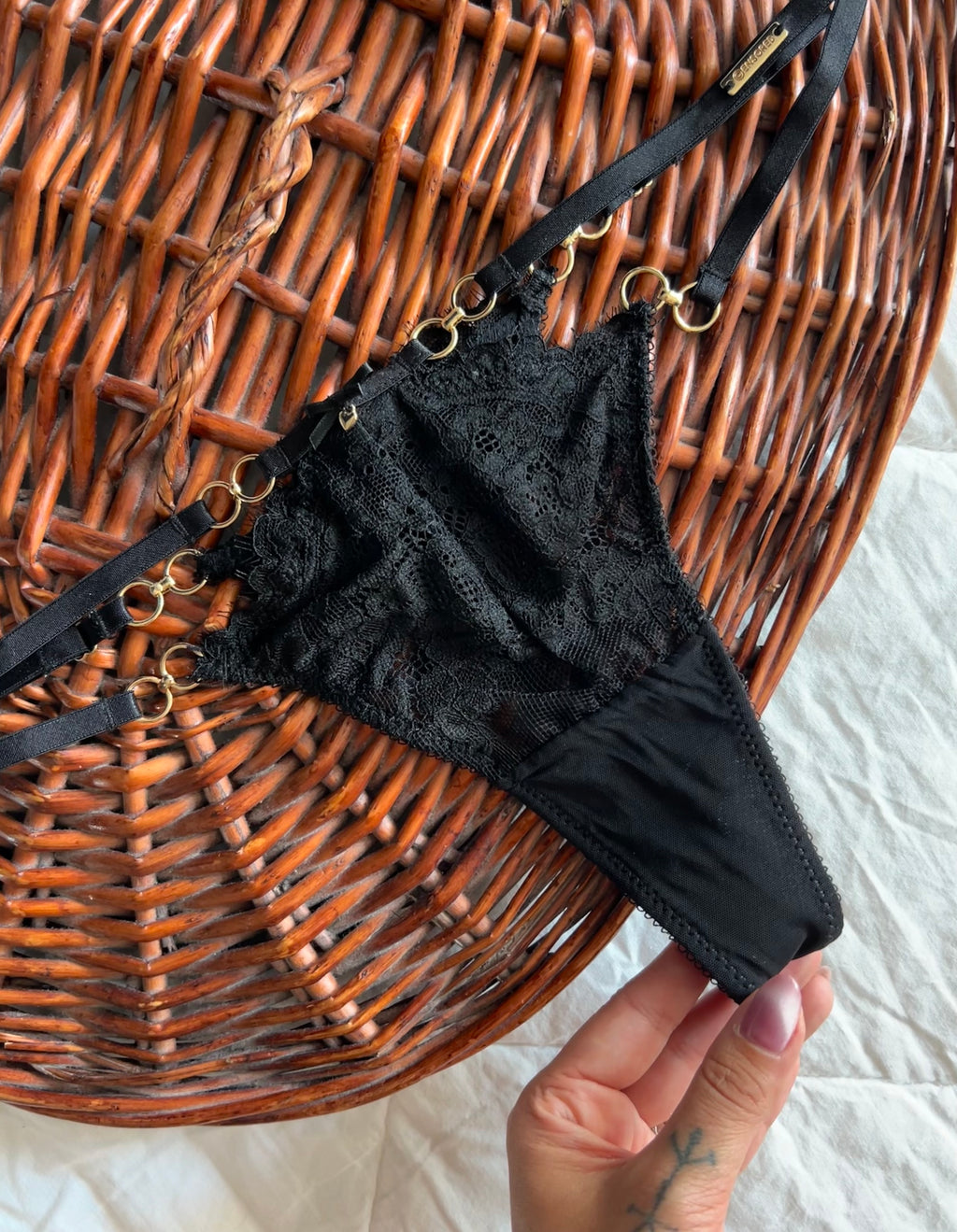 Sexy Thong Луксозна прашка “Black Pearl”