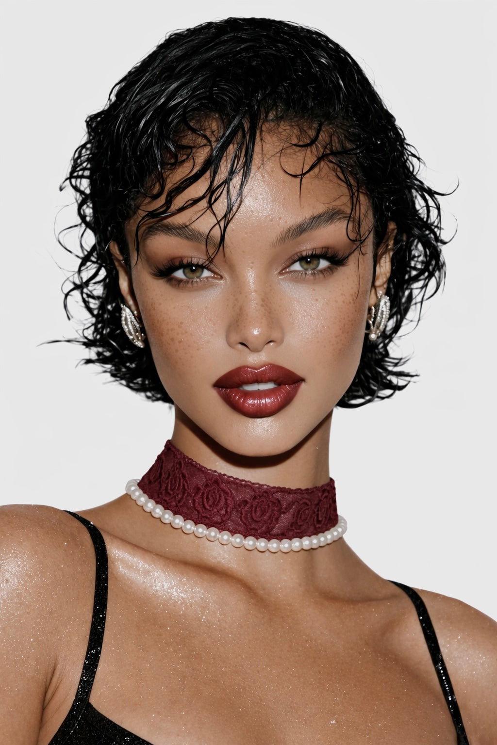 Дизайнерското дантелено колие 