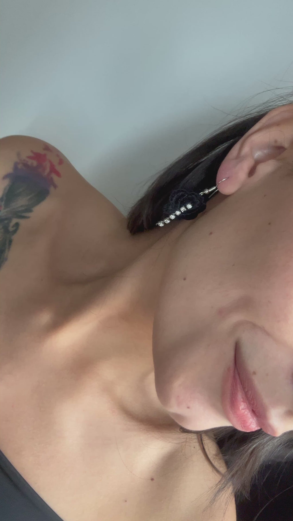 Дизайнерски дантелени обеци “SIMENA”