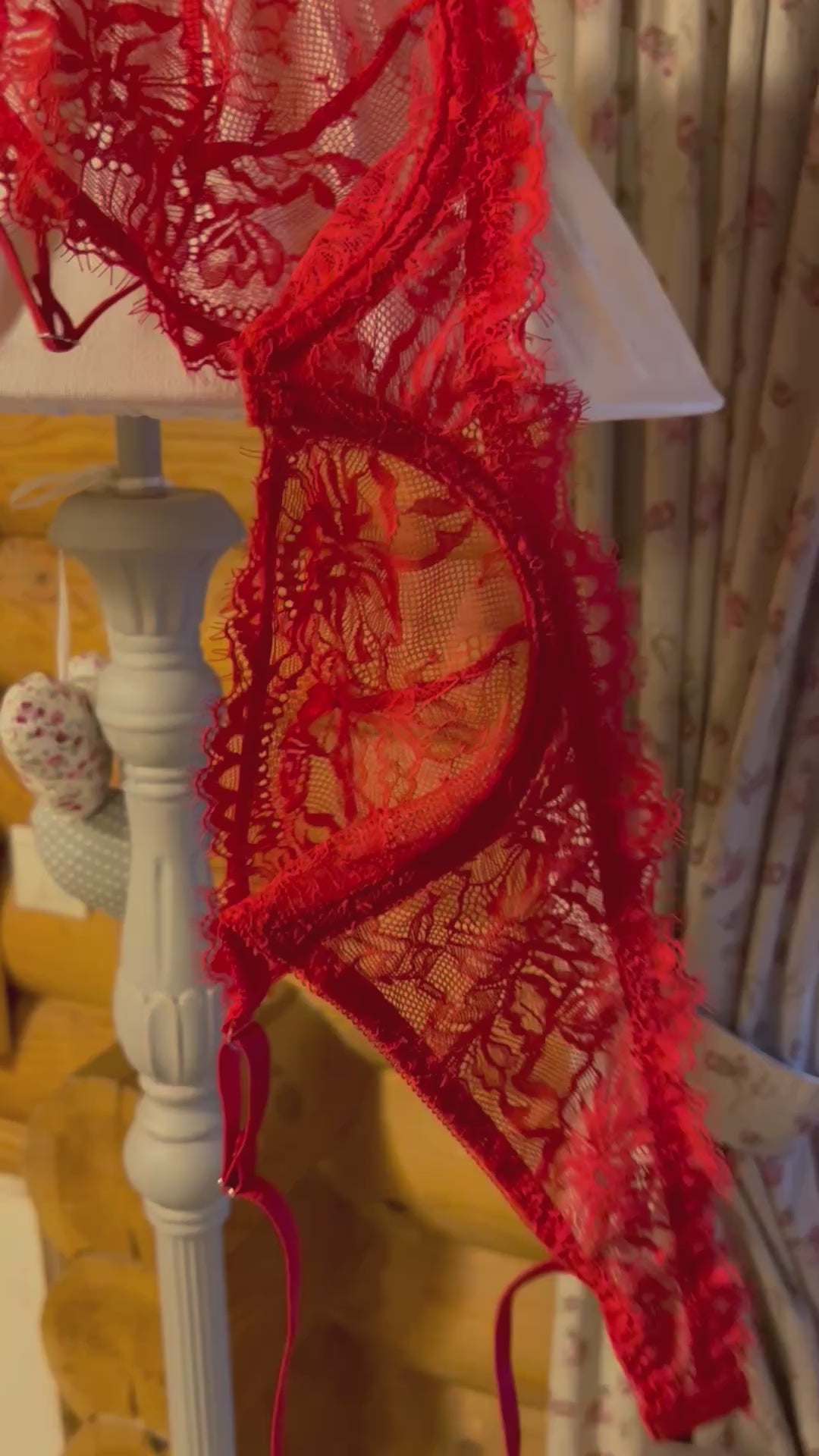 Луксозен дантелен сет “Christina” Red